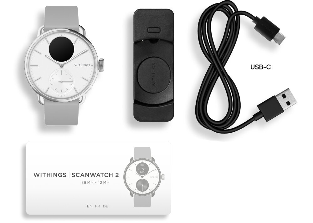 Smartwatch WITHINGS ScanWatch 2 zestaw