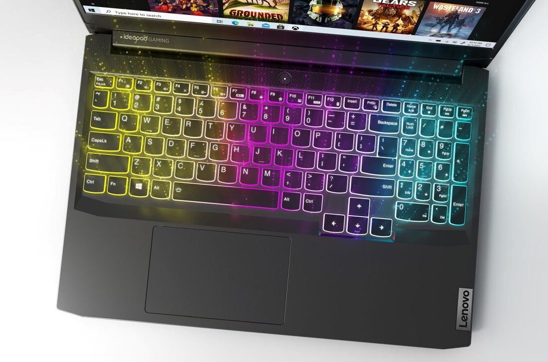 Laptop LENOVO IdeaPad Gaming 3 - 4-strefowym podświetlenie RGB 