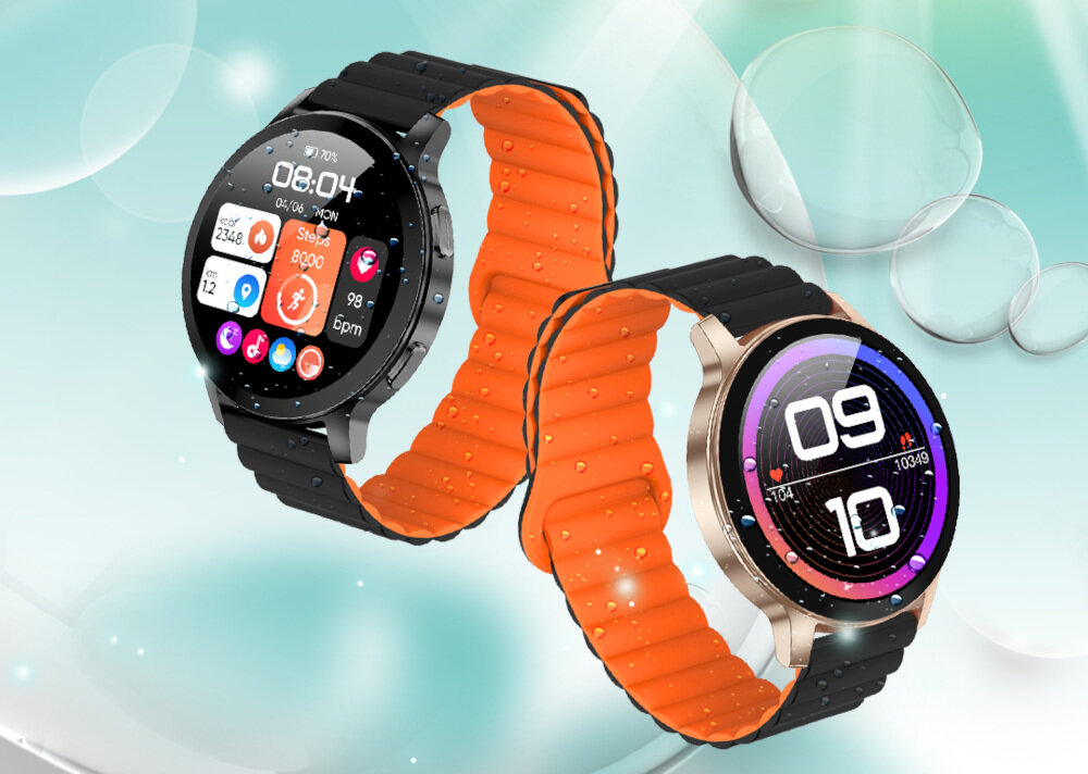 Smartwatch XINJI Cobee C3 ekran bateria czujniki zdrowie sport pasek ładowanie pojemność rozdzielczość łączność sterowanie krew puls rozmowy smartfon aplikacja