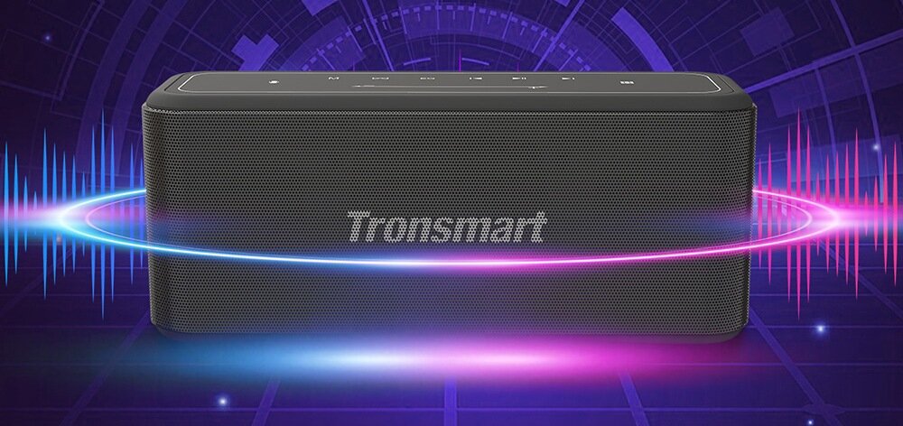 Głośnik mobilny TRONSMART Mega Pro Czarny imponujący dźwięk basy tony powerbank