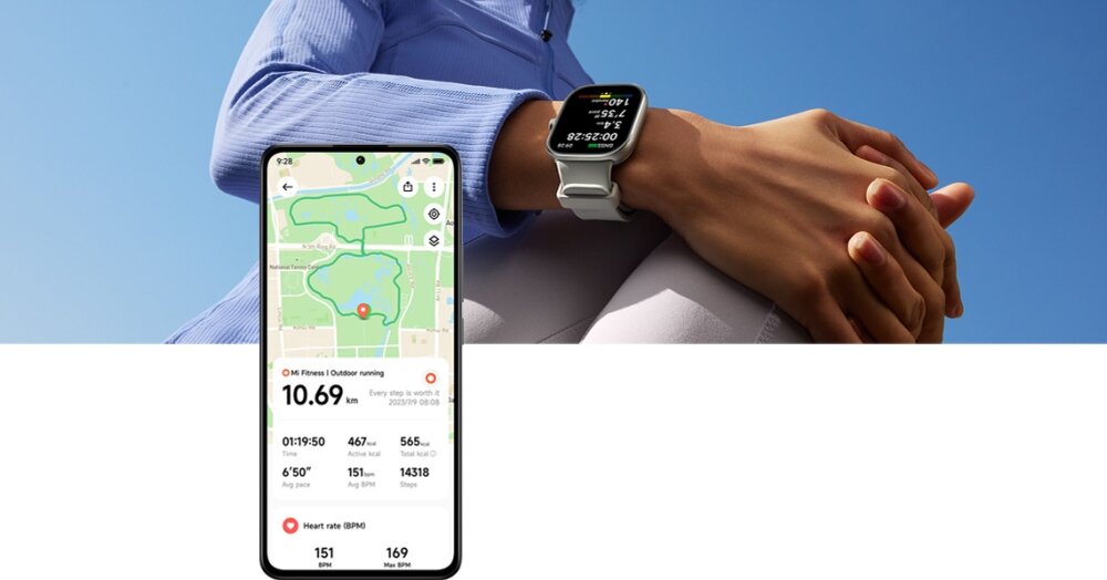 Smartwatch XIAOMI Redmi Watch 4 ekran bateria czujniki zdrowie sport pasek ładowanie pojemność rozdzielczość łączność sterowanie krew puls rozmowy smartfon aplikacja