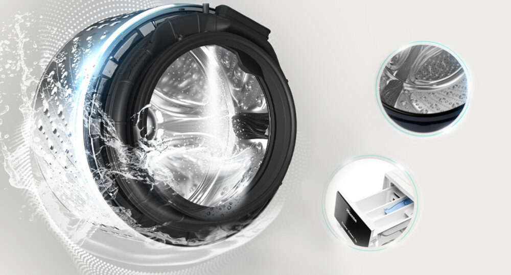 Pralka HISENSE WF3S8043BW/PL sterylizacja prania czyste pranie bez patogenów