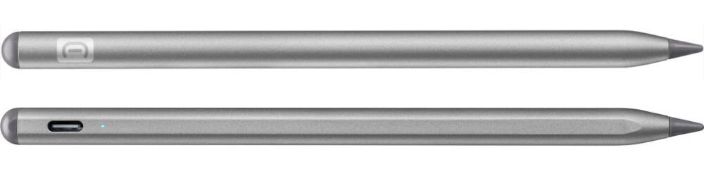 Rysik CELLULARLINE Stylus Pen Szary automatyczne łączenie iPad błyskawiczne rozpoczęcie pracy dostęp do dodatkowych informacji poziom naładowania baterii kompatybilny z oryginalnymi wkładami Apple port USB-C wygodne ładowanie