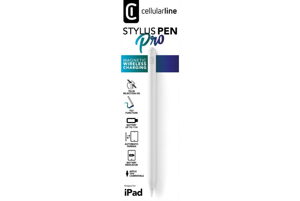 Rysik CELLULARLINE Stylus Pen Pro Biały intuicyjne sterowanie ergonomiczny kształt iPad