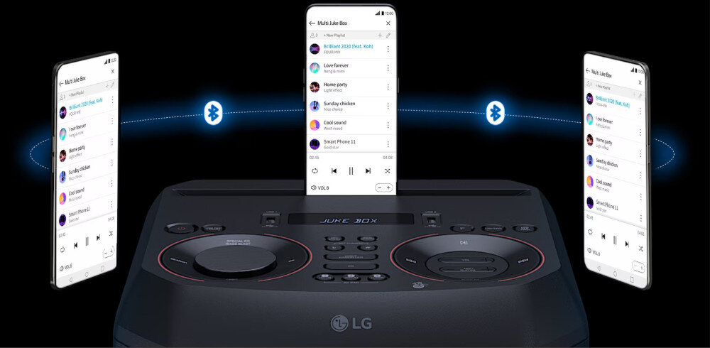 Power audio LG RNC7 aplikacja XBOOM