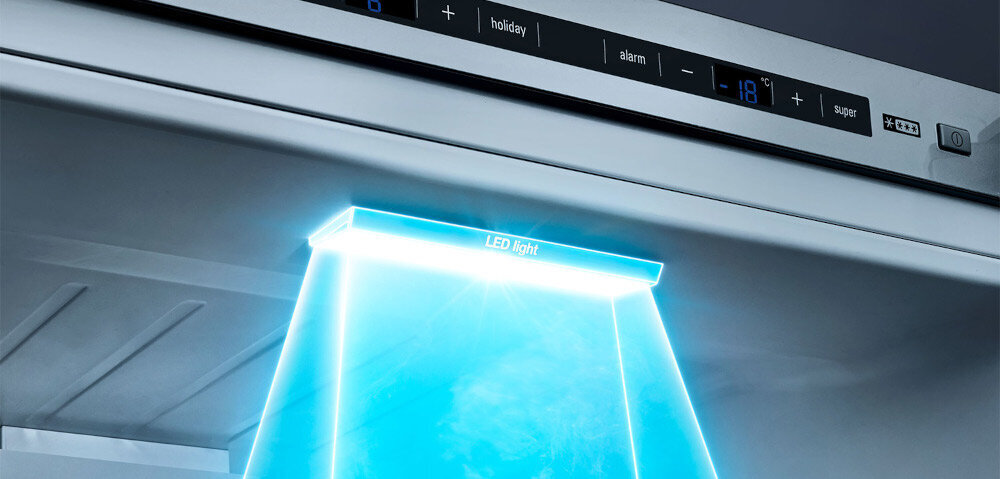 LODÓWKA SIEMENS KG39NXXDF diody LED oświetlenie wnętrza jasne światło energooszczędne