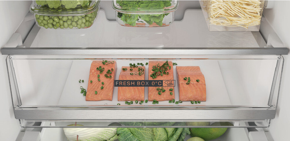 LODÓWKA WHIRLPOOL W7X 83T MX szuflada FreshBox 0 mięso ryby świeżość