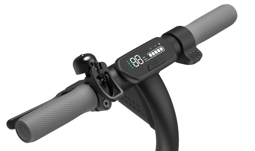 Hulajnoga elektryczna SEGWAY Ninebot KickScooter E2 Pro Czarny wyswietlacz przekatna 2,8 cala zintegrowany z kierownica parametry na wyciagniecie reki