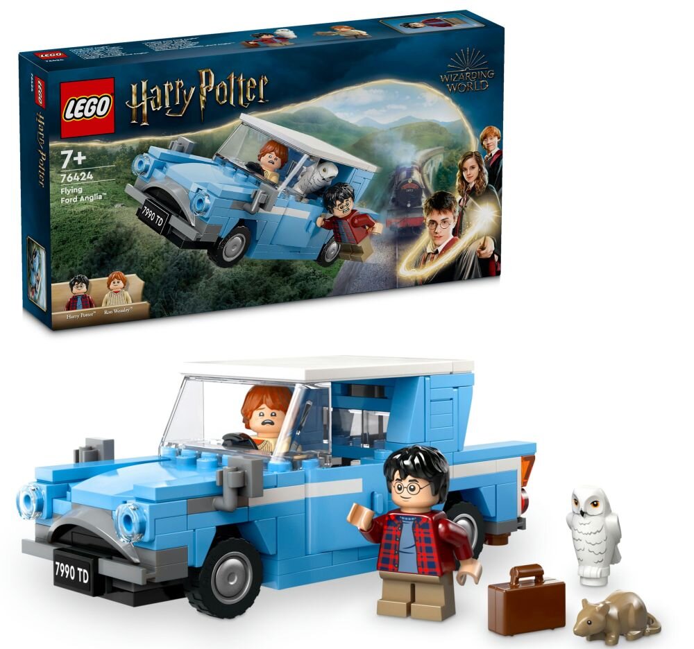 LEGO 76424 Harry Potter Latający Ford Anglia    klocki elementy zabawa łączenie figurki akcesoria figurka zestaw 