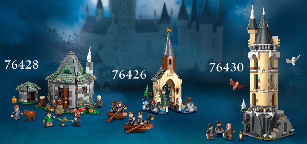 LEGO 76426 Harry Potter Dom na wodzie przy Hogwarcie     klocki elementy zabawa łączenie figurki akcesoria figurka zestaw 