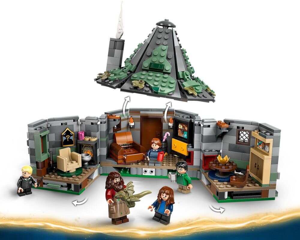 LEGO 76428 Harry Potter Chatka Hagrida Niespodziewana wizyta książki