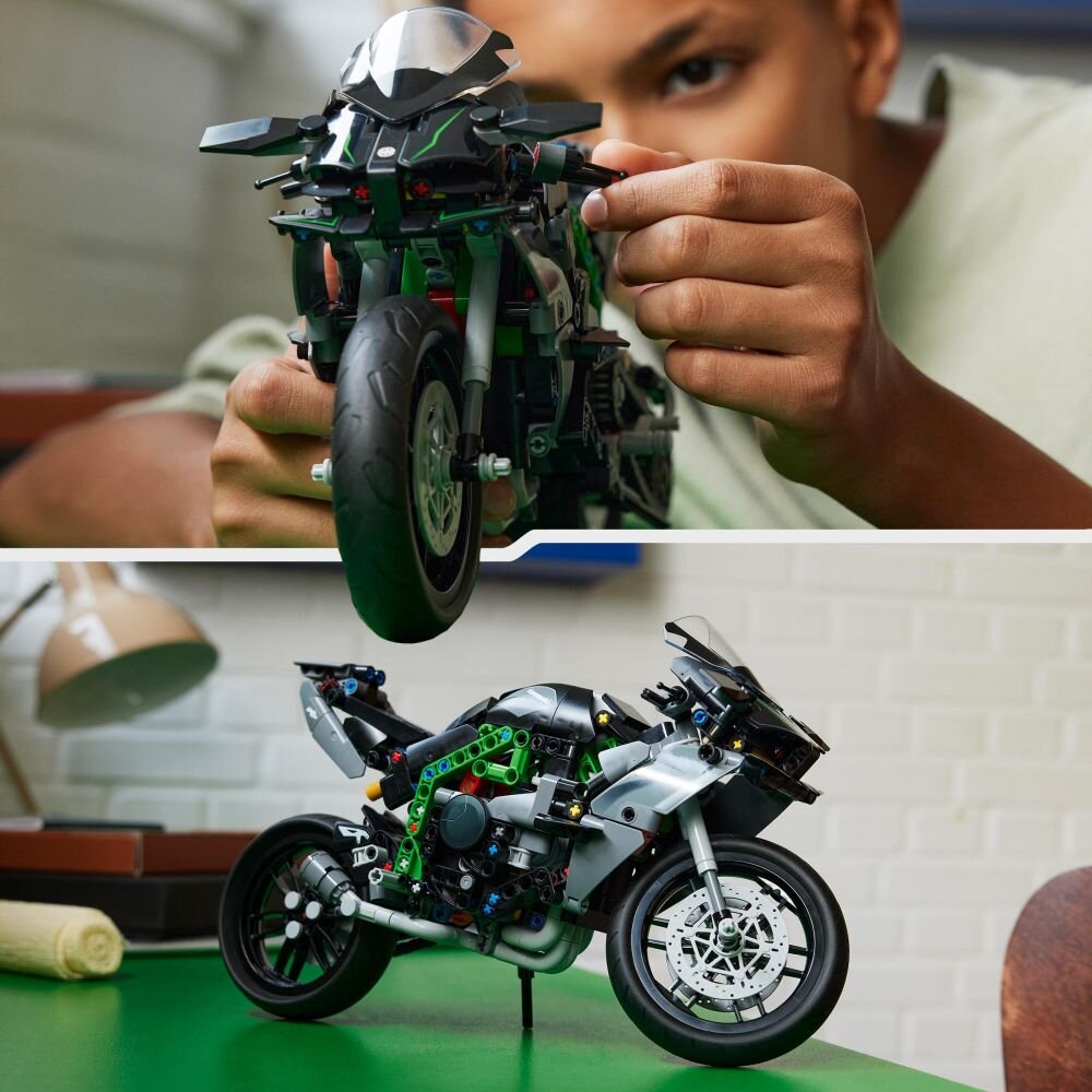 LEGO 42170 Technic Motocykl Kawasaki Ninja H2R   klocki elementy zabawa łączenie figurki akcesoria figurka zestaw 