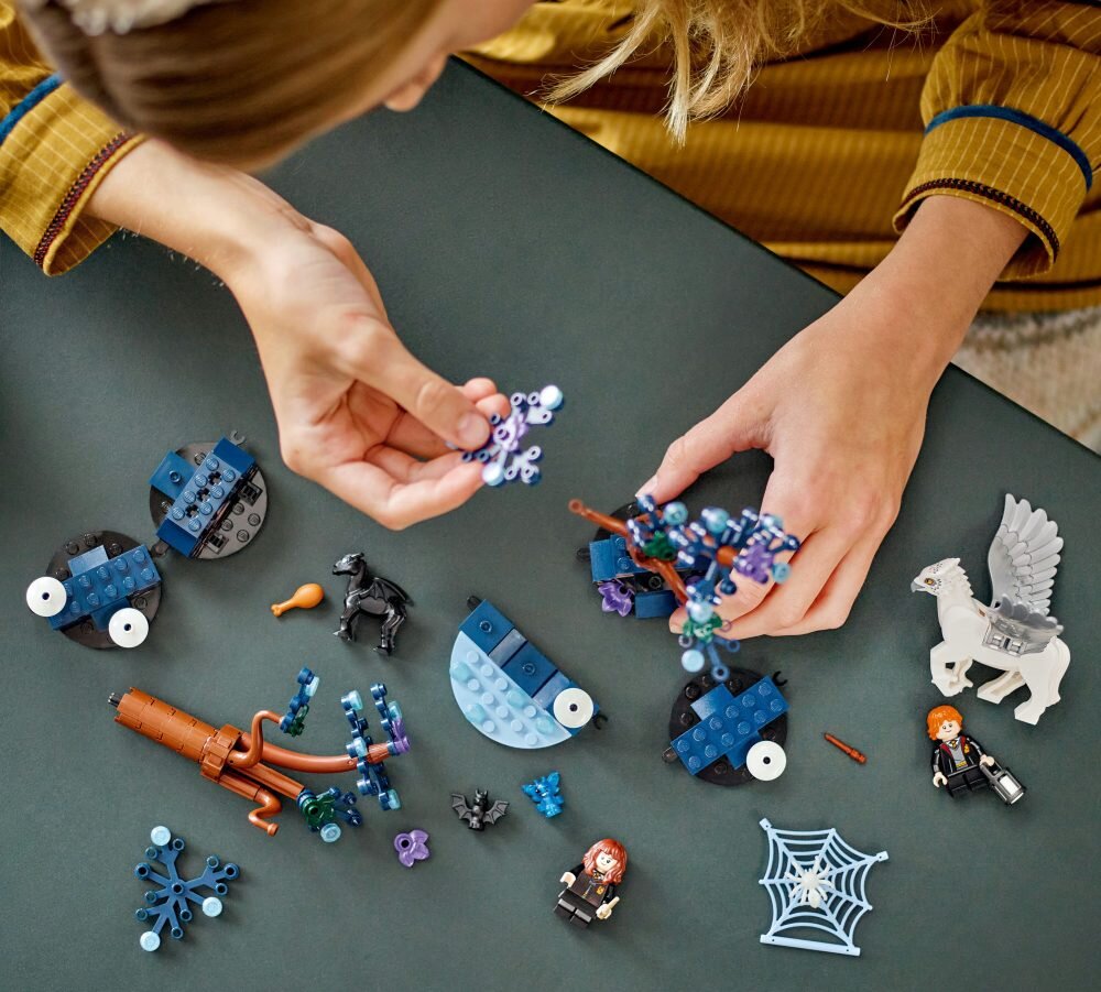 LEGO 76432 Harry Potter Zakazany Las: magiczne stworzenia klocki elementy zabawa łączenie figurki akcesoria figurka zestaw 