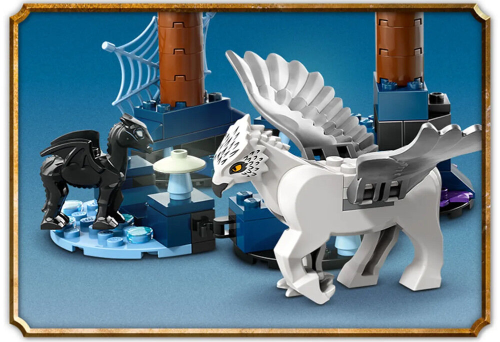 LEGO 76432 Harry Potter Zakazany Las: magiczne stworzenia klocki elementy zabawa łączenie figurki akcesoria figurka zestaw 
