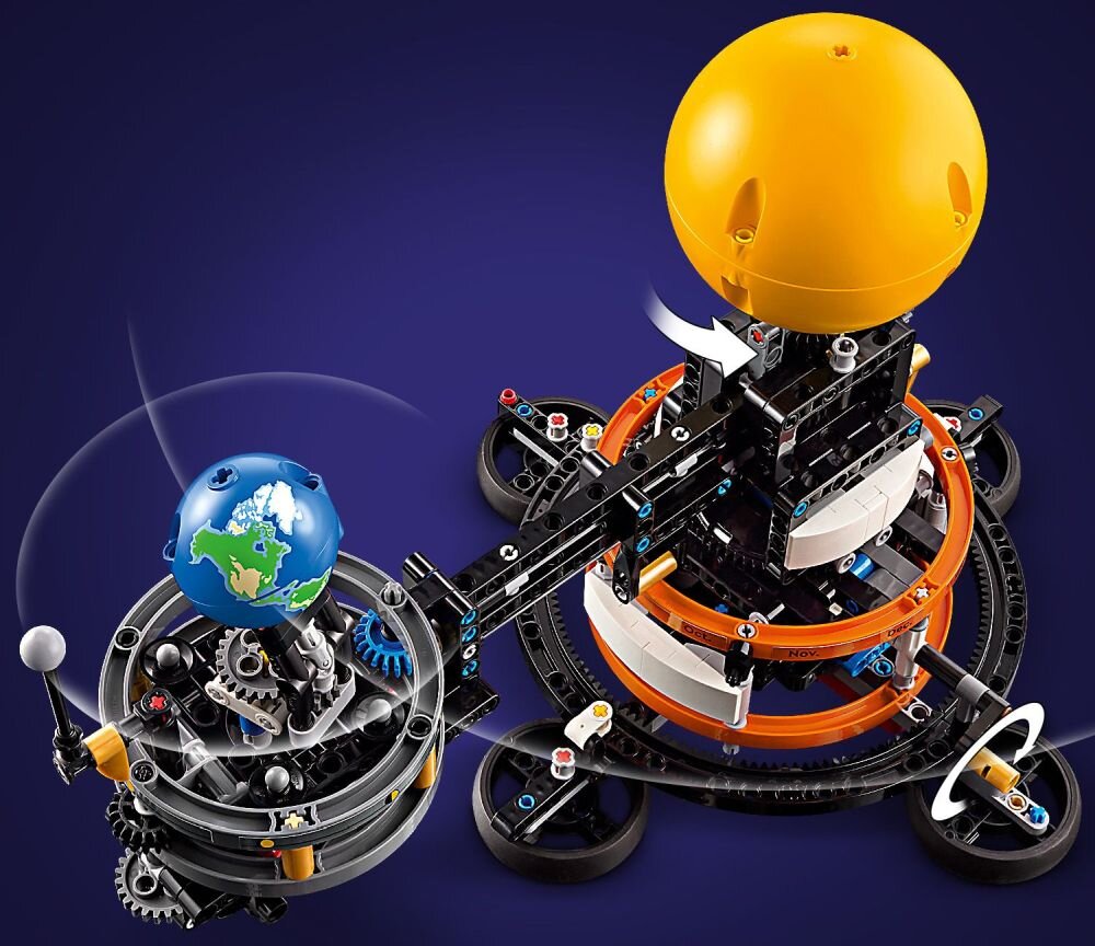 LEGO 42179 Technic Planeta Ziemia i Księżyc na orbicie    klocki elementy zabawa łączenie figurki akcesoria figurka zestaw 