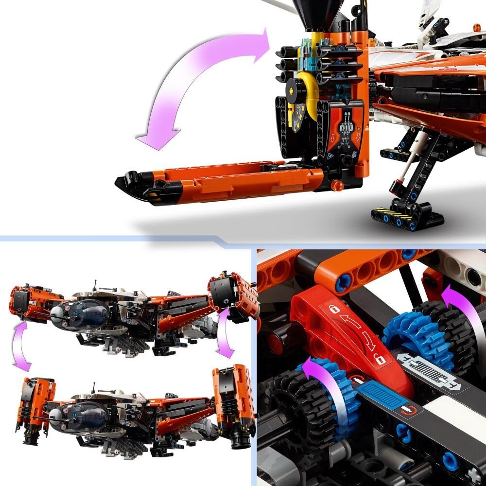 LEGO 42181 Technic Transportowy statek kosmiczny VTOL LT81 klocki elementy zabawa łączenie figurki akcesoria figurka zestaw 