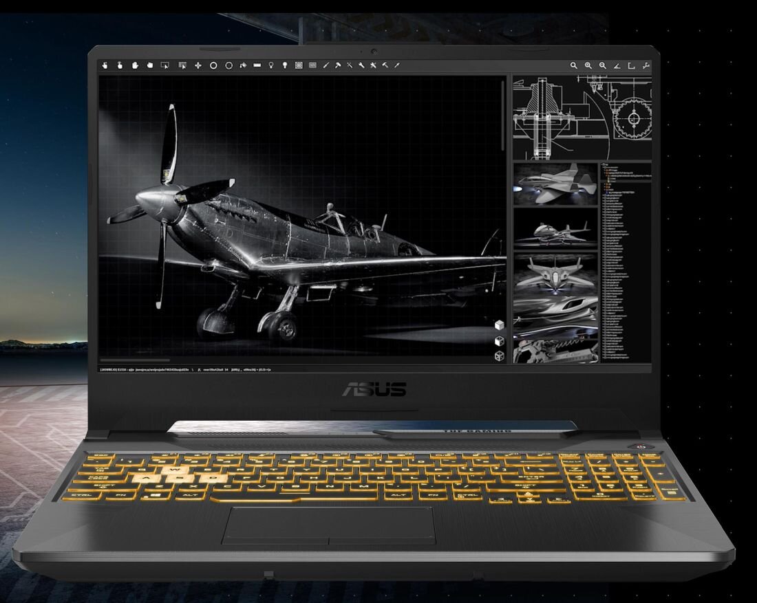 Laptop ASUS TUF Gaming A15 - bateria o pojemności 48 Wh 