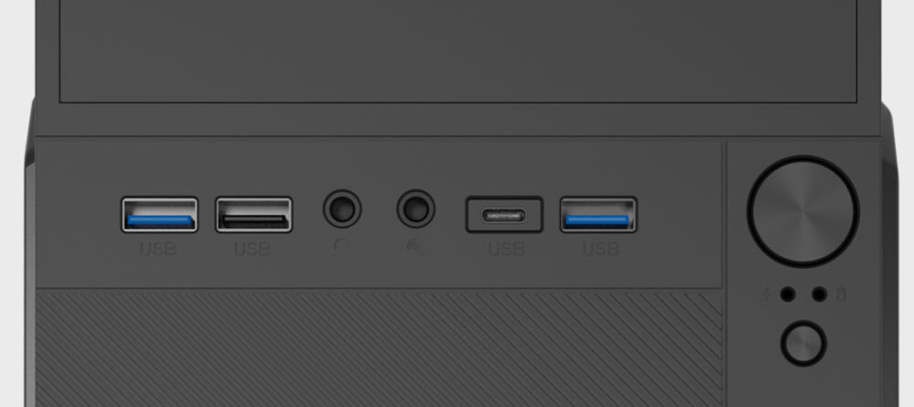 Obudowa NATEC Helix USB-C usb-c 3.1, 10gbit/s, usb 3.0, 5gbit/s, panel frontowy, usb-a, minijack