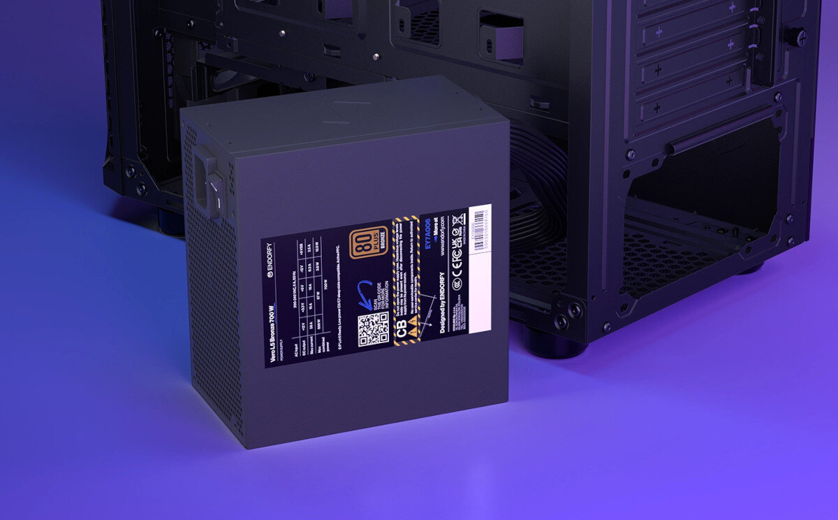 Komputer MAD DOG ENDORFY500AIR-I05DB32 i5-14400F 32GB RAM 1TB SSD GeForce RTX4070 zasilacz moc sprawność zabezpieczenia