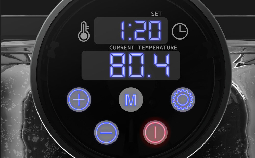Urządzenie do gotowania Sous Vide AENO SV1 Precyzyjne sterowanie wyświetlacz LCD śledzenie monitorowanie czas temperatura gotowanie 100-godzinny time 4 programy automatyczner