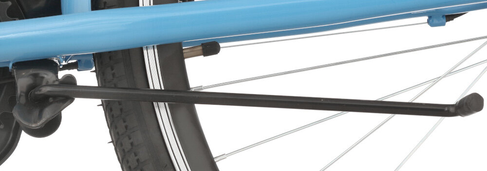 Rower miejski DAWSTAR Citybike S7B 28 cali damski Niebieski szerokie blotniki z przodu i z tylu roweru szeroka powierzchnia stabilna stopka