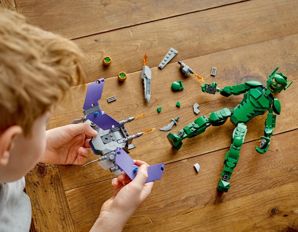 LEGO 76284 Marvel Figurka Zielonego Goblina  rozwój  
