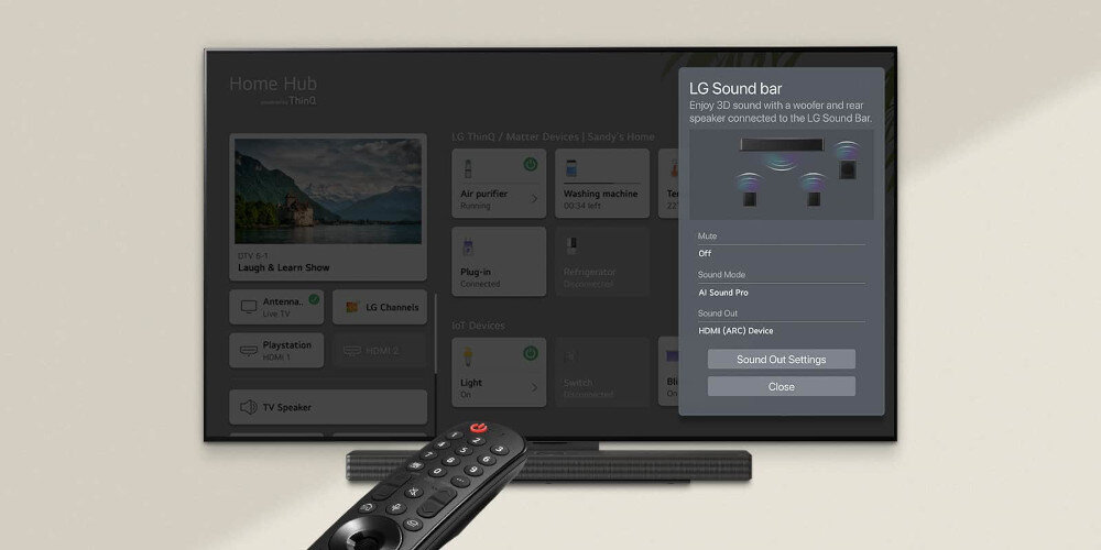 Telewizor LG 55C45LA  - interfejs WOW