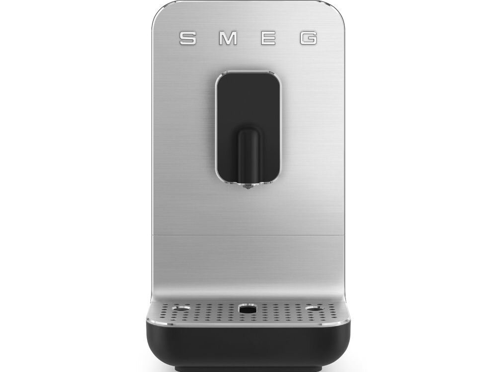 Кофемашина SMEG BCC11BLMEU, контейнер для кофе 150 г, резервуар для воды 1,4 л, удобство приготовления нескольких чашек кофе, контейнер для молотого кофе на 7 порций, звуковые сигналы, информирующие о повышенном комфорте использования.