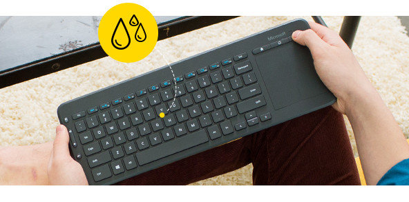 Klawiatura MICROSOFT All-In-One Media Keyboard - wodoodporne
