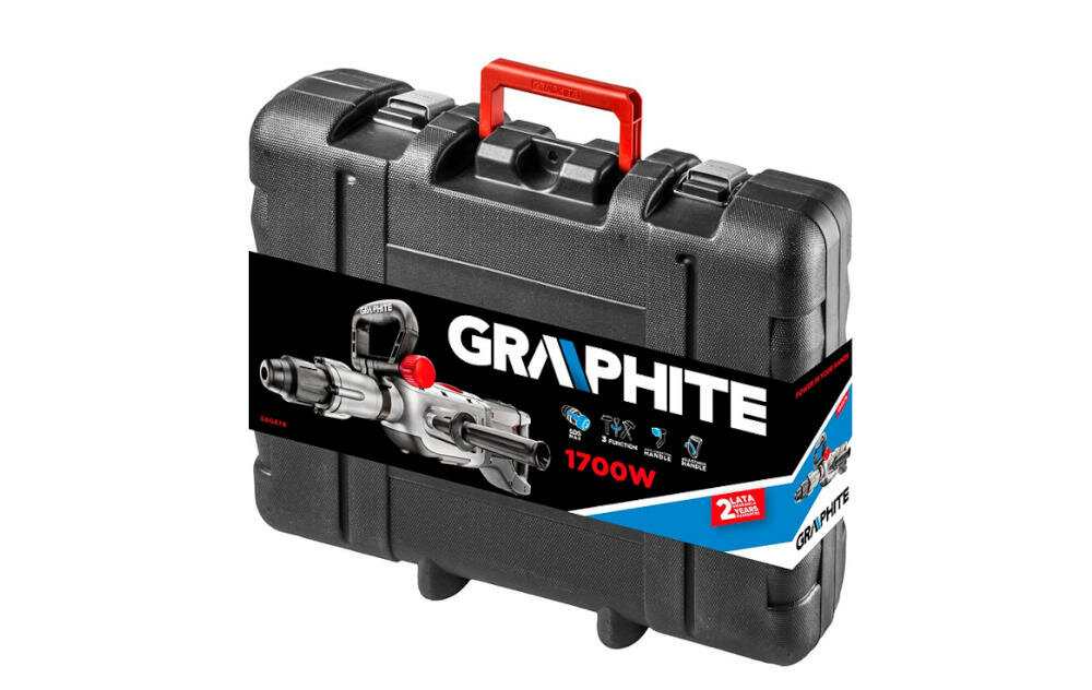 GRAPHITE-58G878 zestaw młot narzędzia walizka porządek wygodna rączka transport