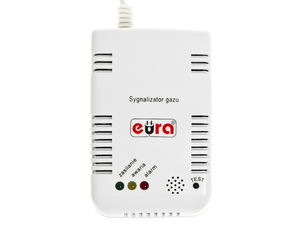 CZUJNIK GAZU EURA GD 00A2 kontrola otoczenia alarm dźwiękowy i wizualny