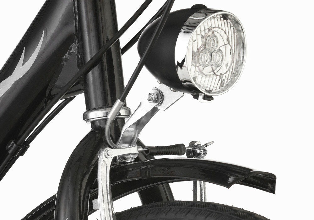 Rower trójkołowy DAWSTAR Sewilla Czarny oswietlenie LED