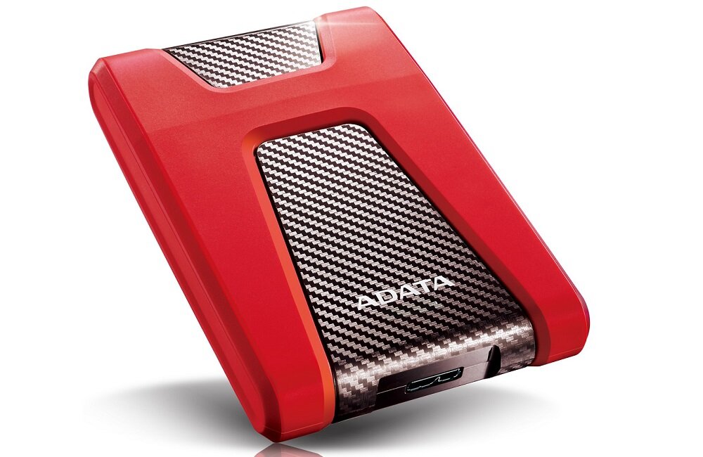 Dysk ADATA DashDrive Durable HD650 1TB Czerwony Duża pojemność dysku