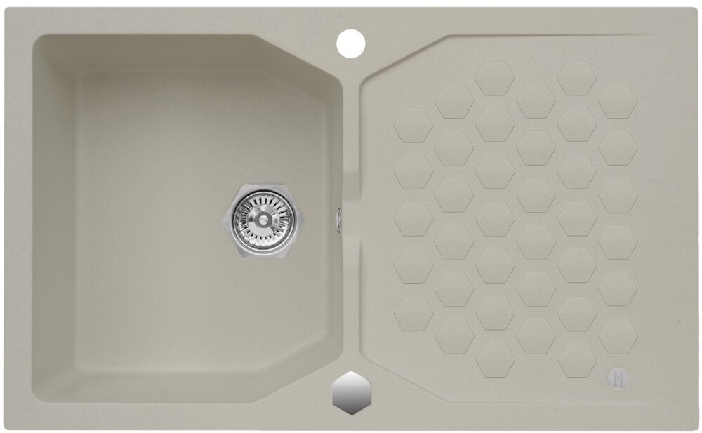 Zlewozmywak ALVEUS Sensual 30 4303002 Pebble komora wymiary mycie użytkowanie podbudowa wysokość łatwy montaż higiena czyszczenie
