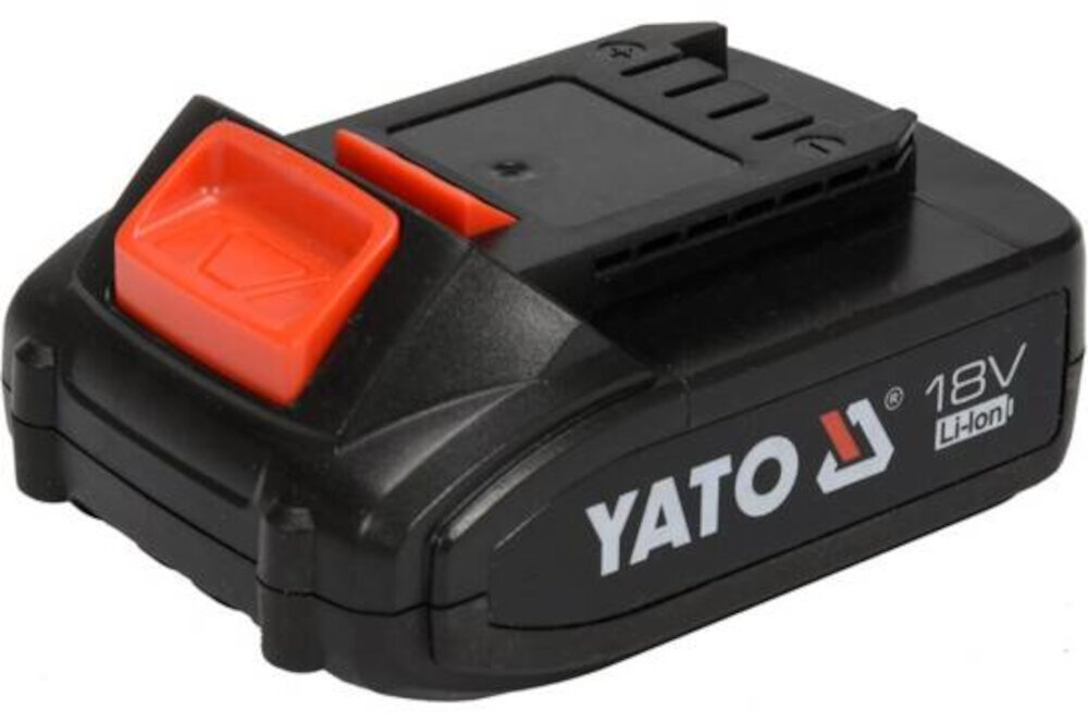 Podkaszarka akumulatorowa YATO YT-82831 zasilanie akumulator Li-Ion napiecie 18 V pelna swoboda ruchu mobilnosc brak uciazliwych kabli 4-stopniowy wskaznik poziomu naladowania akumulatora