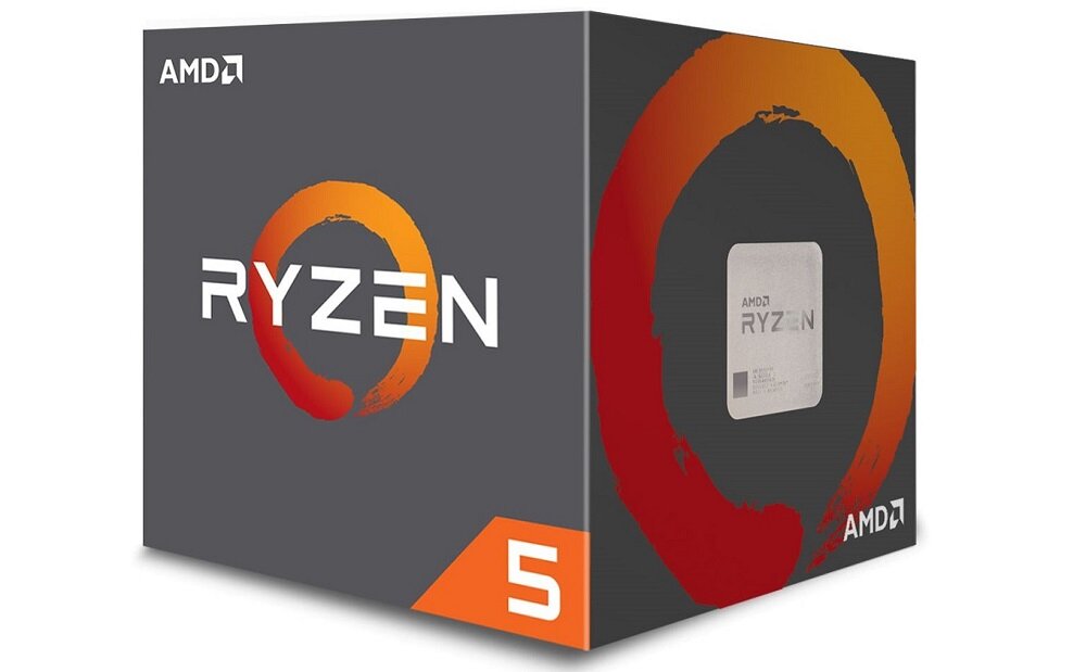 Procesor AMD Ryzen 5 2600 - wyglad ogólny przyśpiesozna sześciordzeniowy procesor dwanaście wątków tryb turbo 3,4 GHz 3,9 GHz