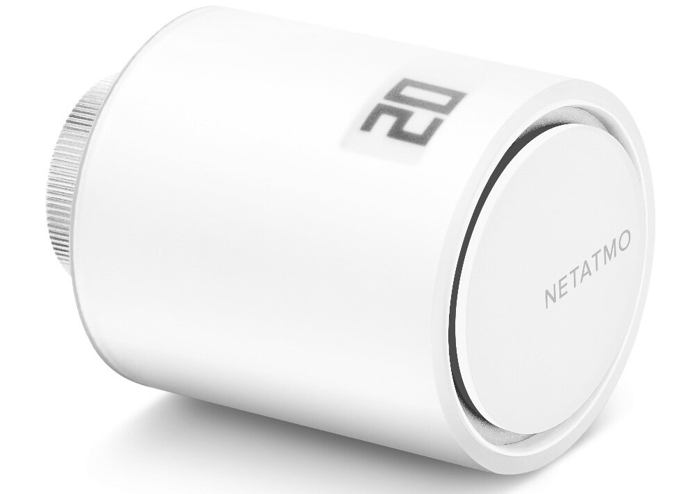 Głowica termostatyczna NETATMO Valves Wi-Fi zasilana bateryjnie szereg przydatnych funkcji wykrywanie otwartego okna ręczne zwiększanie temperatury inteligentna regulacja